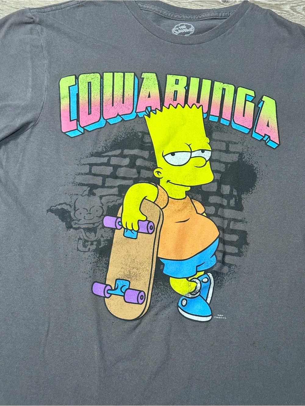Mad Engine The Simpsons Bart Simpson Graphic Print Short Sleeve Tee *Read* - Picture 4 of 8